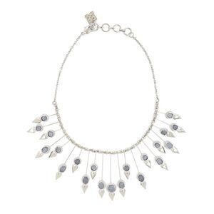New BCBGMAXAZRIA natural stone sunburst necklace